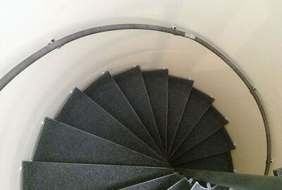 Original Flexo Handlauf an Rundtreppe